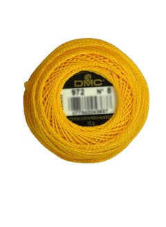 DMC DMC Pearl Cotton Ball Size 8 87yd Deep Canary  - Image 2