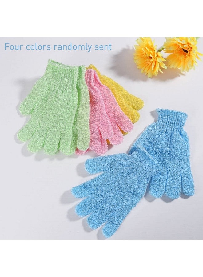 B-LADY Exfoliating Dual Texture Bath Gloves for Shower, Spa, Massage and Body Scrubs, Dead Skin Cell Remover, Gloves with hanging loop (2 Pair Heavy Glove) - Image 2