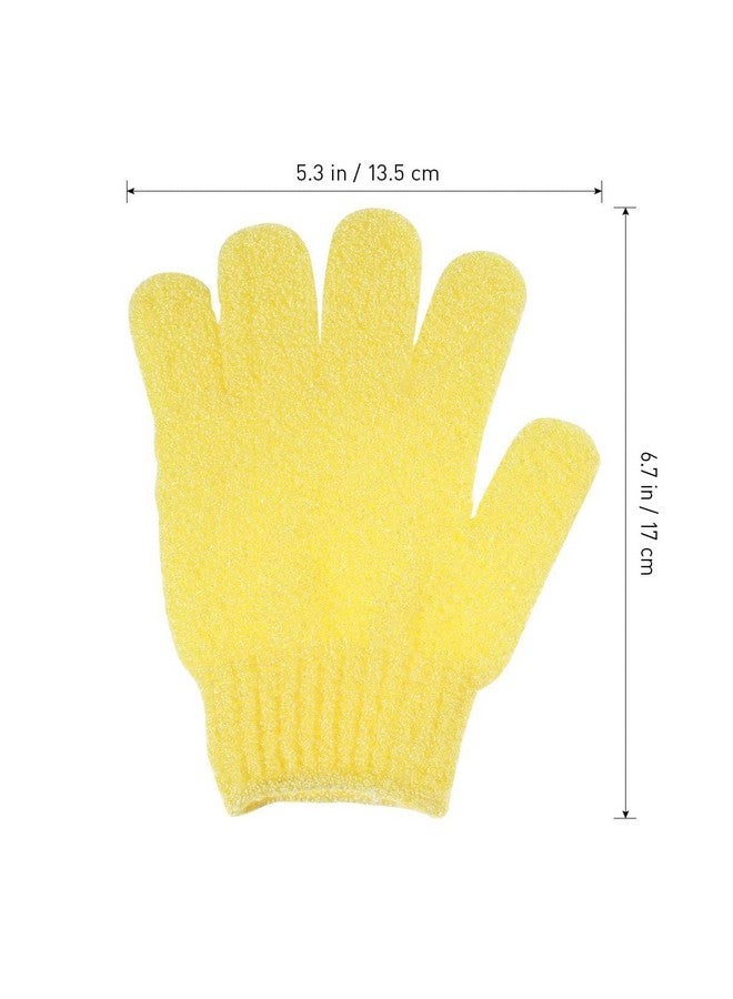 B-LADY Exfoliating Dual Texture Bath Gloves for Shower, Spa, Massage and Body Scrubs, Dead Skin Cell Remover, Gloves with hanging loop (2 Pair Heavy Glove) - Image 4