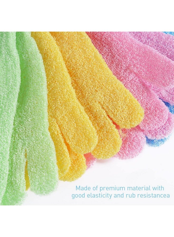 B-LADY Exfoliating Dual Texture Bath Gloves for Shower, Spa, Massage and Body Scrubs, Dead Skin Cell Remover, Gloves with hanging loop (2 Pair Heavy Glove) - Image 5