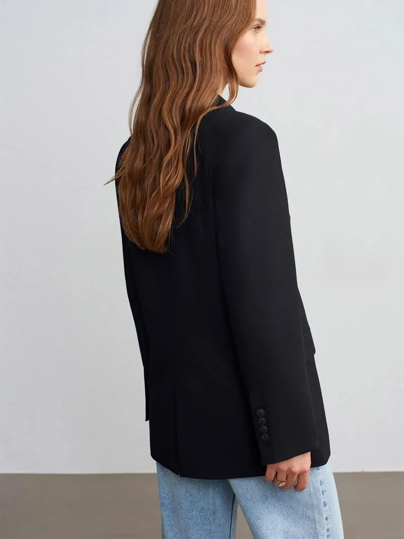 ديلفين Dilvin Women's Woven Blazer Jacket