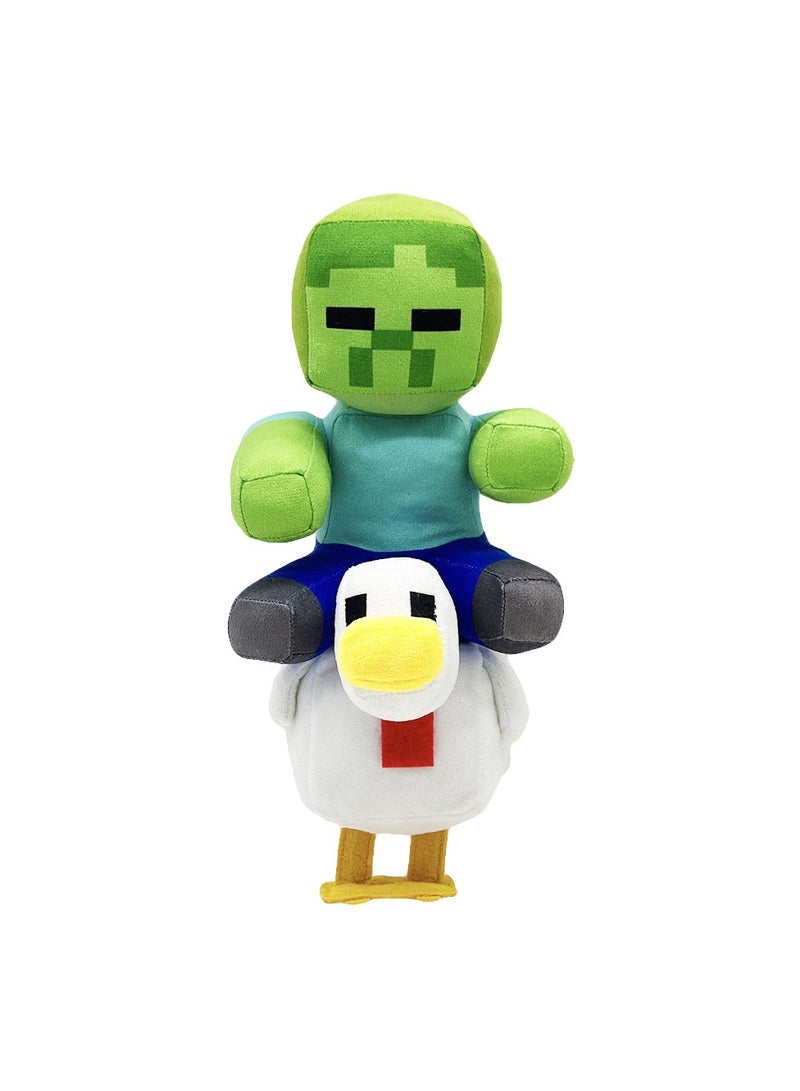 chicken jockey plush, stuffed animal super soft plush, realistic design, great gift or prize for teenagers adults, room decorations - Image 1