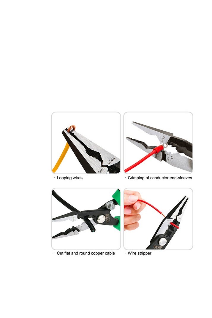 توبتول ذراديه مع مكبس / قشاره / قطع كابلات 8 بوصه توبتول - Image 2