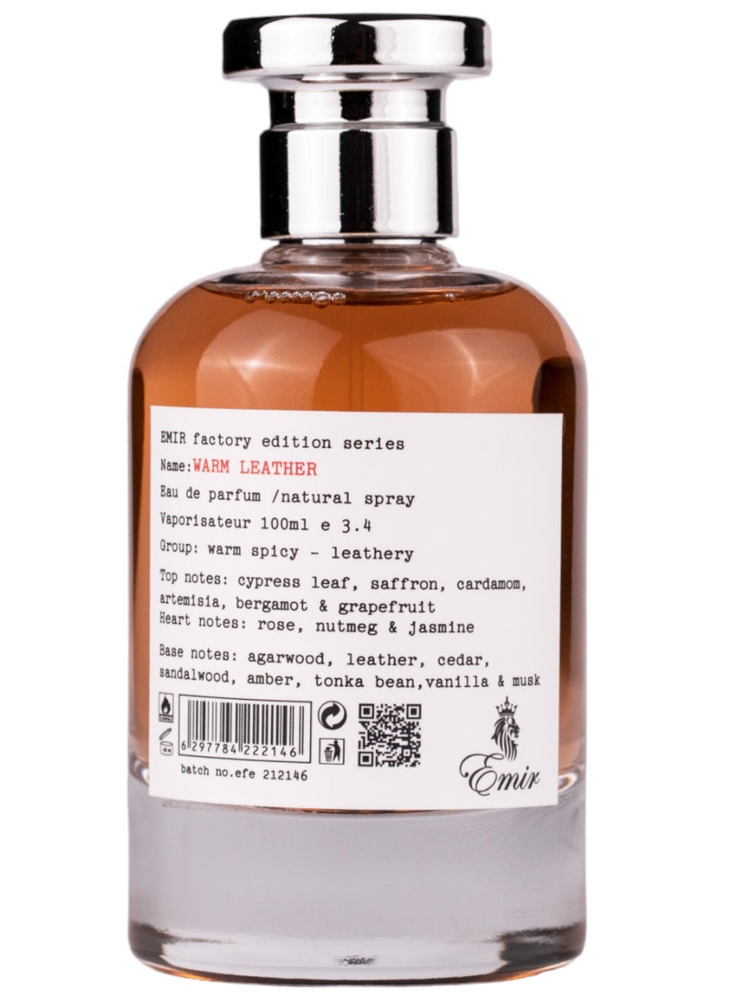 PARIS CORNER - FACTORY EDITION WARM LEATHER 100ML BY PARIS CORNER - Image 1