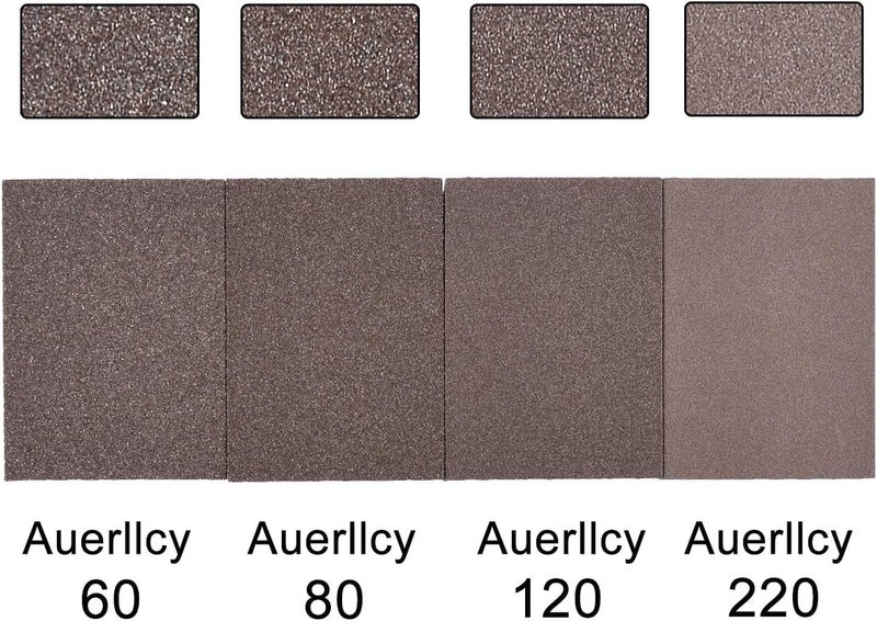 Auerllcy Sanding Sponge, Coarse/Medium/Fine/Superfine 8PCS 4 Different Specifications Sanding Blocks Assortment,Washable and Reusable. - Image 3