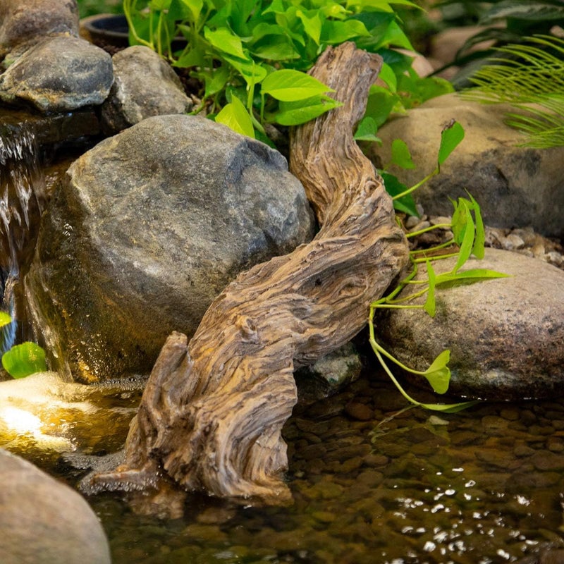 Aquascape زخرفة أكوا سكيب الخشب العائم الزائف 35 بوصة للزينة للبرك والحدائق والأحواض والتيراريوم والتنسيق الخارجي 78277 - Image 2