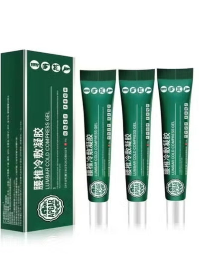 APGAR 3-Pack 20g Natural Herbal Lumbar Cold Gel | Fast-Cooling Relief for Cervical, Knee & Disc Pain | Joint Discomfort Soothing Formula - Image 1