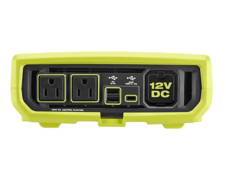 RYOBI ONE+ 18V 800-Watt Max 12V Automotive Power Inverter with Dual USB Ports - RYi8030AVNM - Image 2