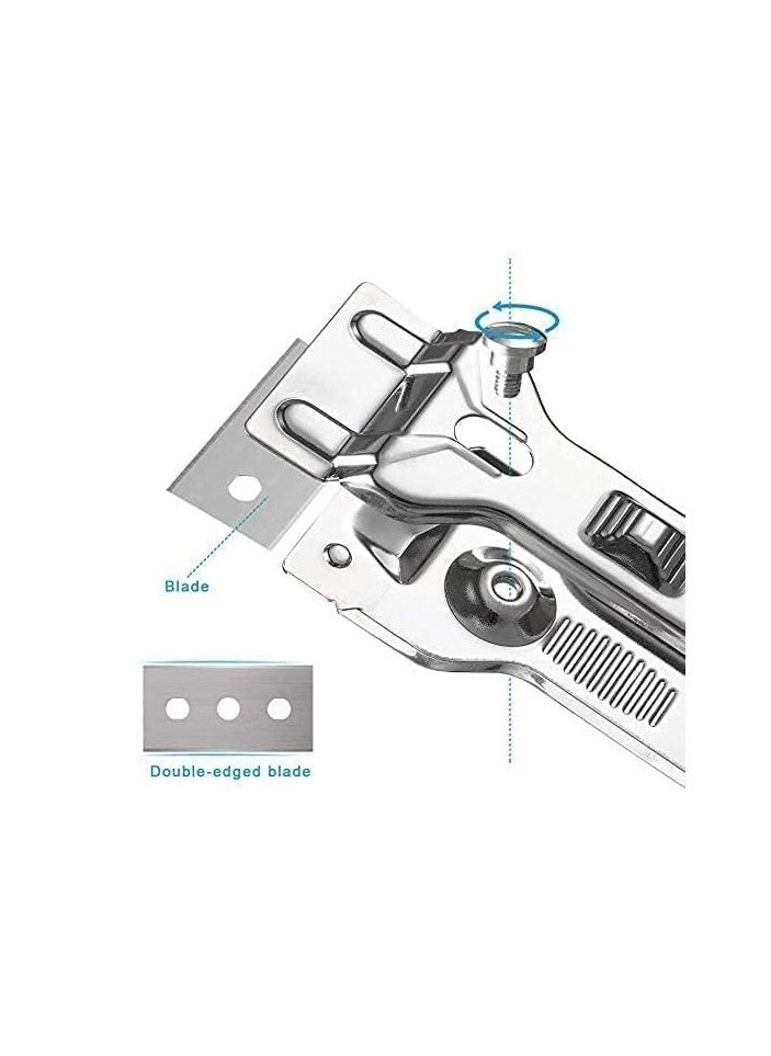 Oasisgalore Multi-Functional Glass Razor Blade Scraper For Glass, Glass Stove Top Cleaner And Scraper for Oven Cooker Window  - Image 5