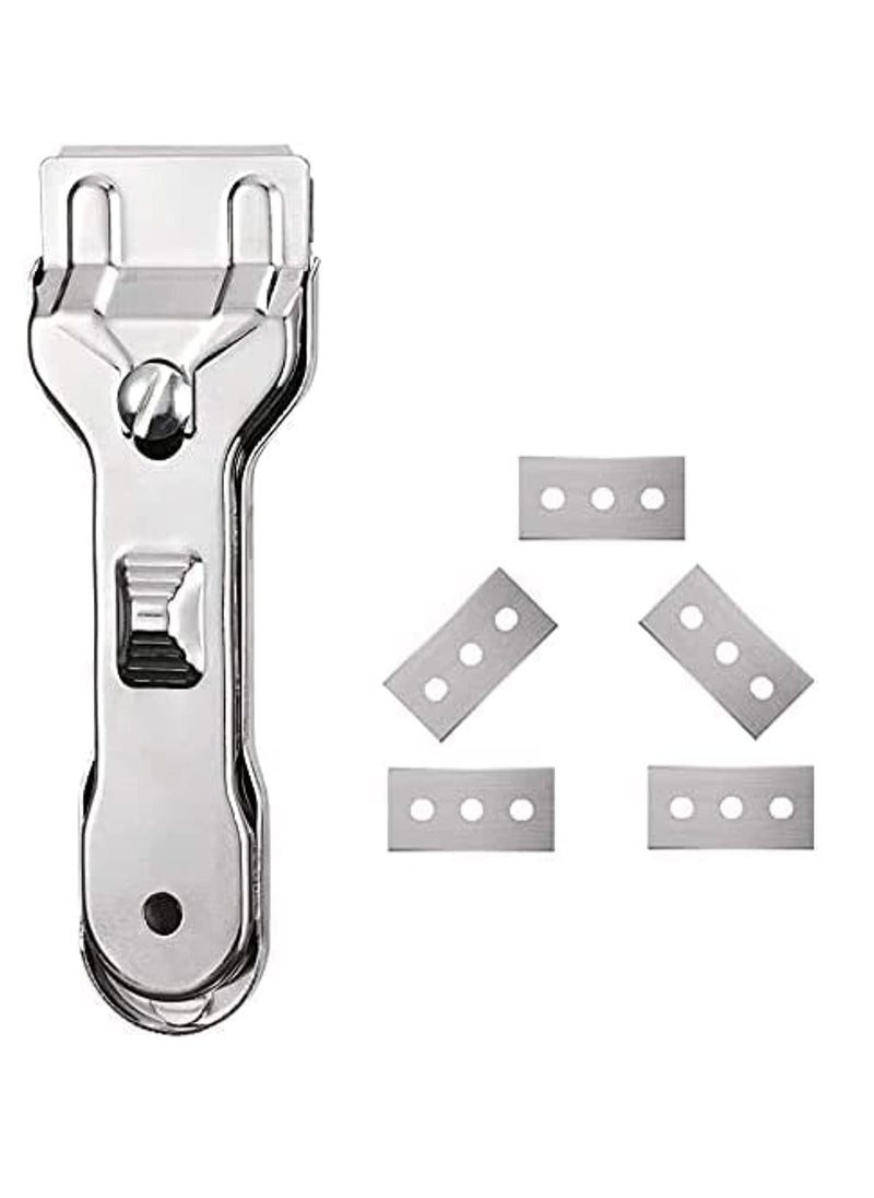 Oasisgalore Multi-Functional Glass Razor Blade Scraper For Glass, Glass Stove Top Cleaner And Scraper for Oven Cooker Window  - Image 2
