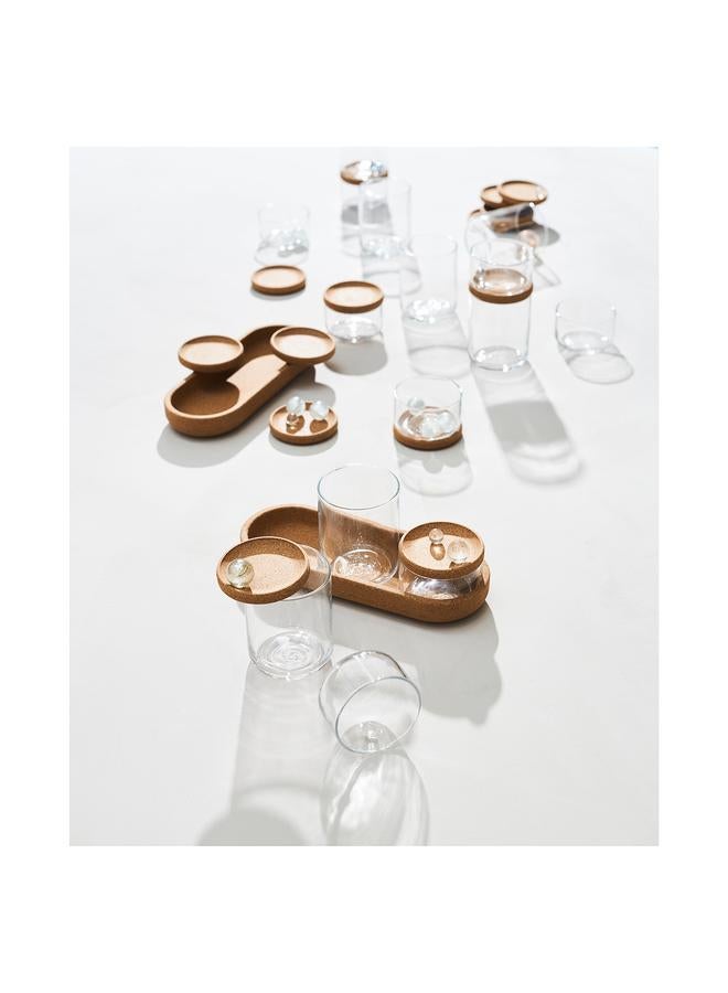 Zaboon Jar With Lid And Tray, Set Of 5, Glass Cork - Image 4