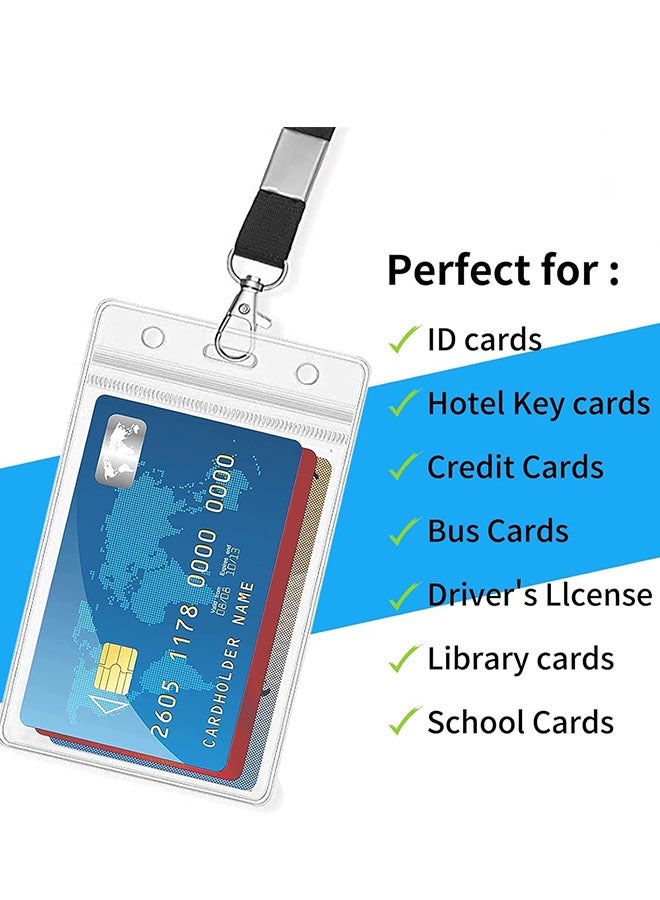 meayul 12 Pcs PId Card Badge Holder with Lanyard, Office Badge Holder with Retractable Lanyard, Retractable Keychain ID Badge Holder, Removable Lanyard Card Protector for Office Worker Nurse Teacher Student  - Image 5