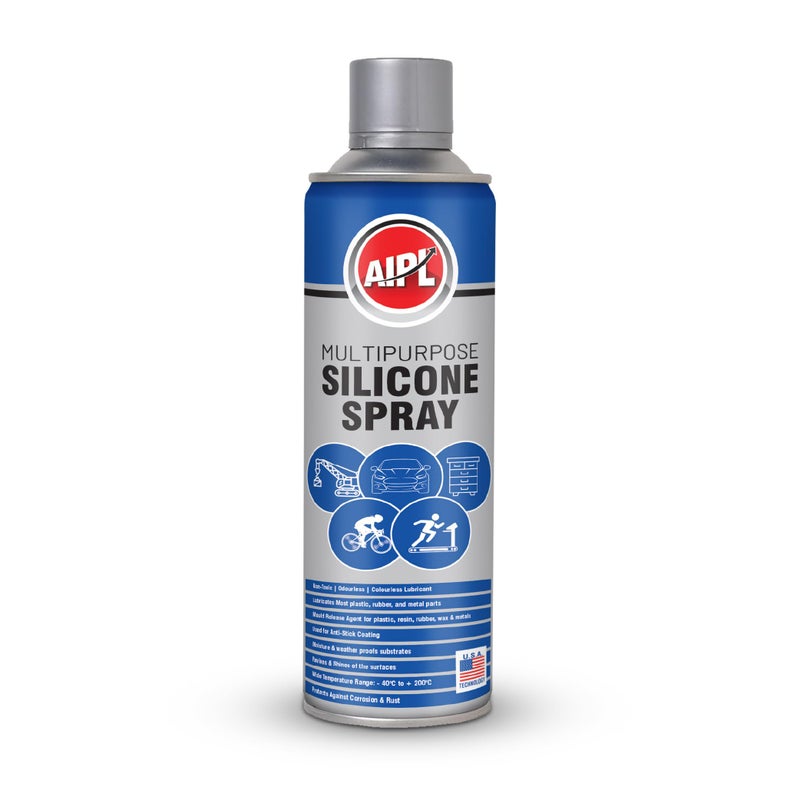 AIPL Grade 90 Silicone Lubricant Spray – 300g / 513 ml | Non-Toxic, Odourless & Colourless | Multi-Purpose Spray for Plastic, Rubber, Metal Parts | Reduces Friction, Protects & Restores Shine - Image 3