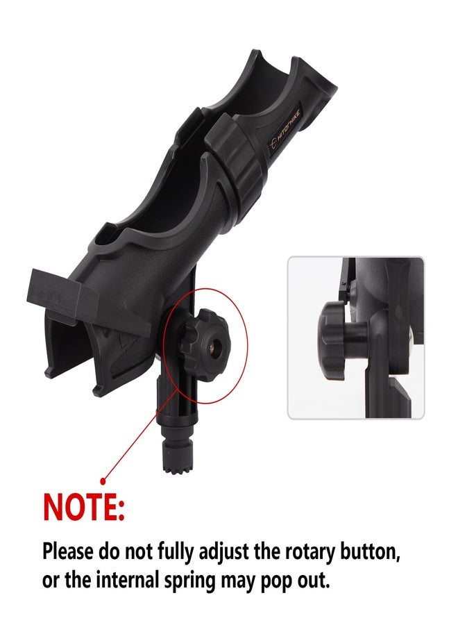 HITORHIKE Fishing Rod Holder Fishing Accessories Universal Fit Kit Mount Set Suitable for Kayak Boat and Pontoon Boat (Fishing Rod Holder Pro X2) - Image 3