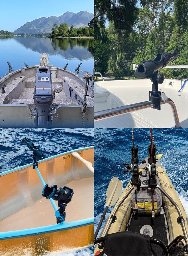 HITORHIKE Fishing Rod Holder Fishing Accessories Universal Fit Kit Mount Set Suitable for Kayak Boat and Pontoon Boat (Fishing Rod Holder Pro X2) - Image 5