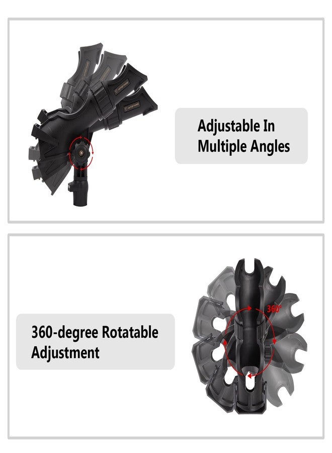 HITORHIKE Fishing Rod Holder Fishing Accessories Universal Fit Kit Mount Set Suitable for Kayak Boat and Pontoon Boat (Fishing Rod Holder Pro X2) - Image 4