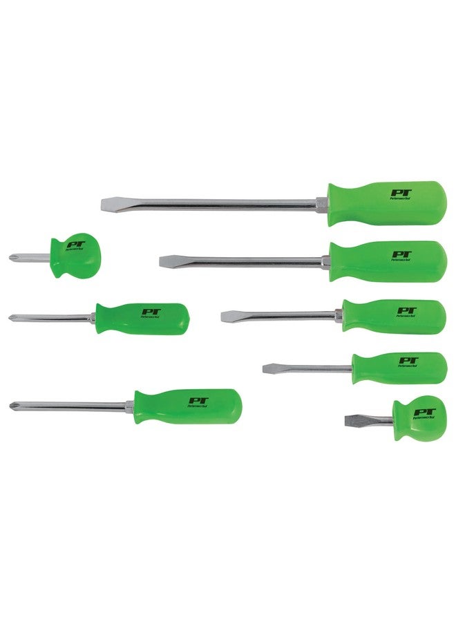 Performance Tool W904GN High Visible Screwdriver Set, 8-Piece, Green - Image 2