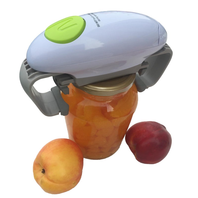 Sinmajor Electric Jar Opener Jar opener Automatic Jar Opener Automatic Jar Opener for seniors with arthritis fits almost all lid sizes Not applicable to plastic jarswhite