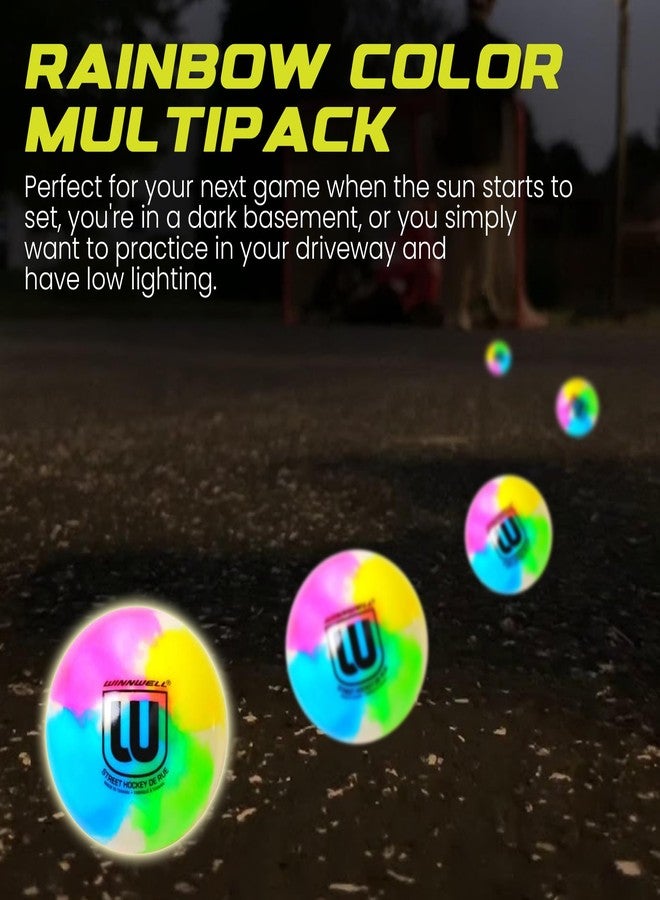 Winnwell Sports Street Hockey Balls - Indoor & Outdoor Balls with Storage Bag - Hockey Gear Ideal for Road, or Street Hockey Games - 65mm & 50 Gram Weight - Image 2
