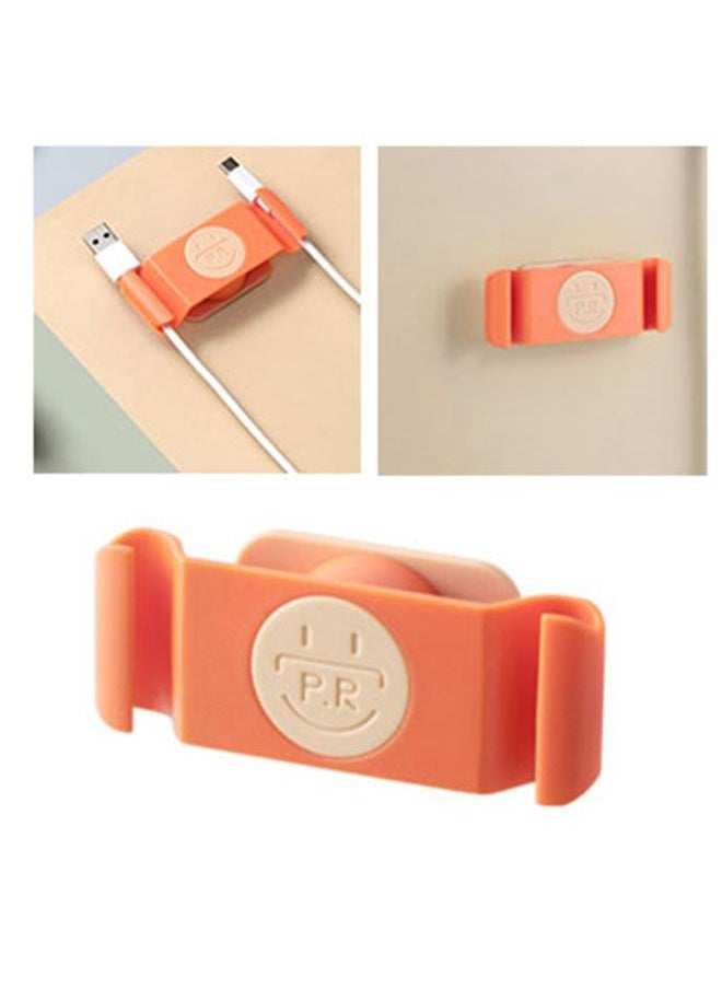 Thoraya Wall Cord Holder Clip Space Saving Rotatable Adhesive Cable Organizer Clip for Kitchen Bathroom Office  - Image 5
