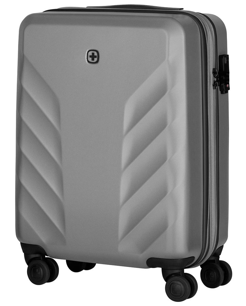Wenger Motion 54 Cm Hardside 4-Double Wheeled Expandable Cabin Luggage Trolley - Grey - Image 2