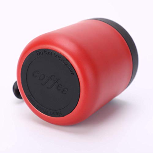 ONICORN® 350ML Coffee Mug with Handle and Sliding Lid,Stainless Steel Travel Tumbler Cup with Handle,Double Wall Vacuum Insulated Camping Cup for Hot & Cold Drinks Tea (1PCS) (RED) - Image 4