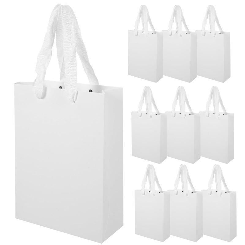 أكياس باقات الزهور البيضاء 15×6×20 سم 10 قطع تغليف زهور زخرفي للتغليف - Image 2