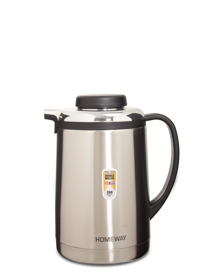 Homeway 1.3L Stainless Steel Vacuum Flask – Compact and Reliable for Hot or Cold Beverages - Image 2
