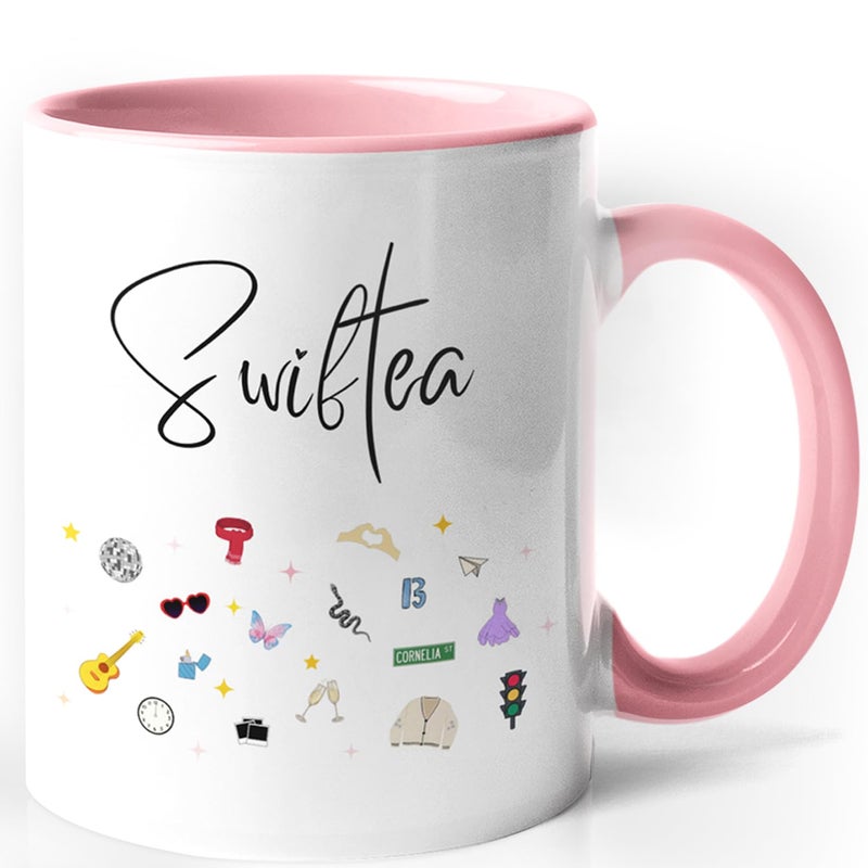 Bzelkry Coffee Mug Singer Inspired Coffee Cup 11 Ounce Gift for Women Singer Albums Inspired Cute Icons Girl Fans Merch Merchandise Novelty Coffee Mug