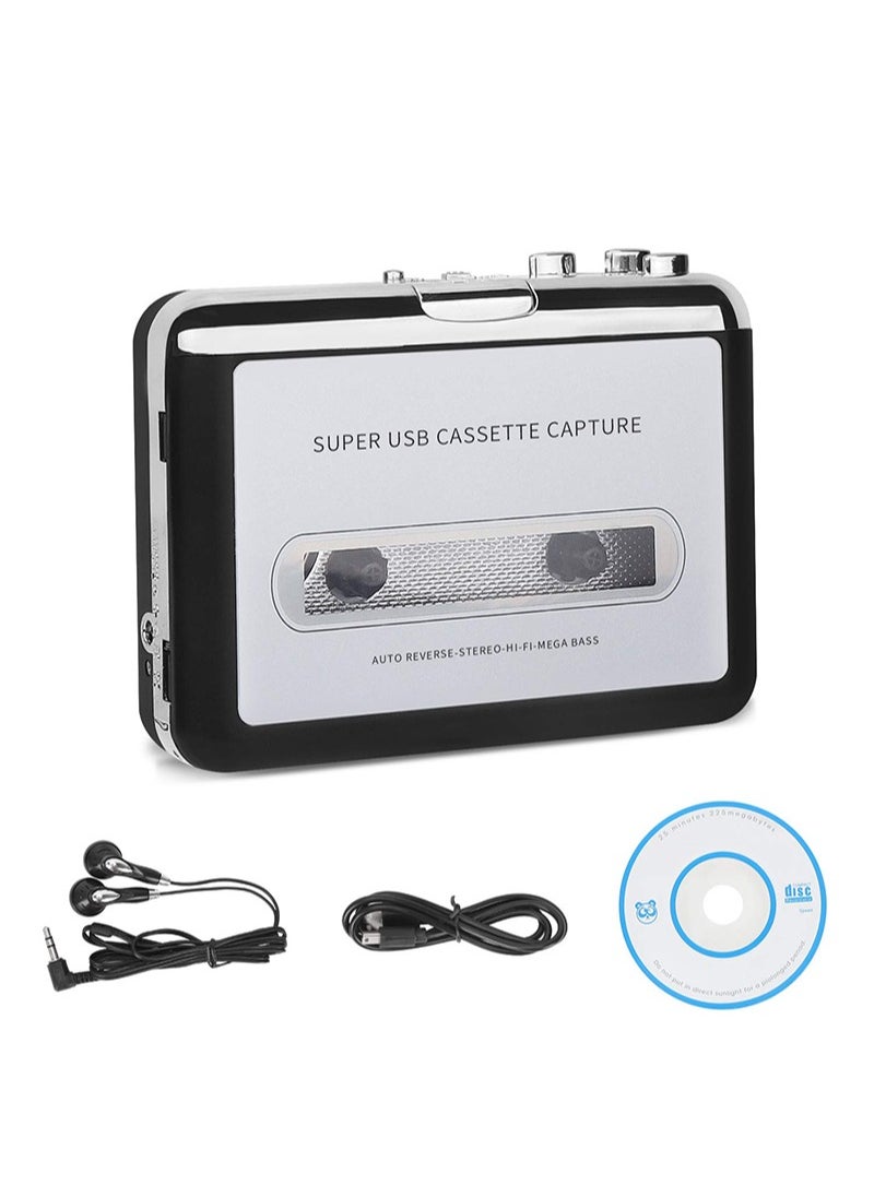 ايكانبو مشغل كاسيت، محول شرائط كاسيت إلى MP3 عبر USB، مشغل موسيقى صوتي محمول، مشغل شرائط كاسيت، مشغل موسيقى صوتي محمول، مشغل شرائط كاسيت إلى MP3 عبر USB  - Image 1