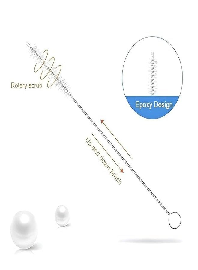 YEPZY ENTERPRISE YEPZY Baby Bottle Cleaning Brush 5Pc Set Feeding Bottle Cleaner Kit with Nipple Brush, Straw Brush & Sponge | Multi-Purpose Nylon Bristles for Baby Bottles, Straws & Accessories. - Image 4