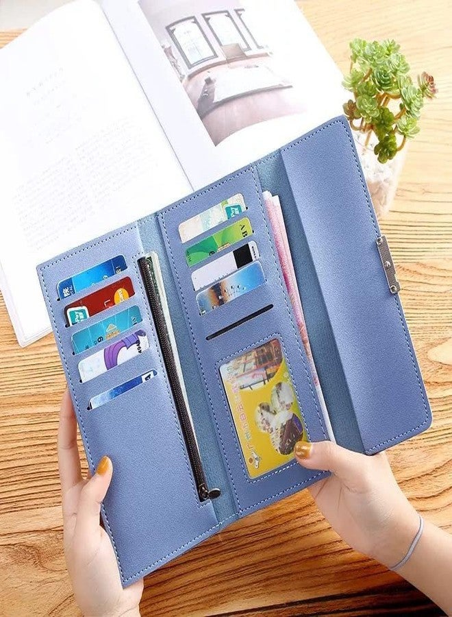 Riviox Ladies Purse Large Women's Wallets | Short Wallet for Women and Girls | Large Coin Purse for Ladies | Flip Top Card Wallet Tri Fold Wallet - Image 3