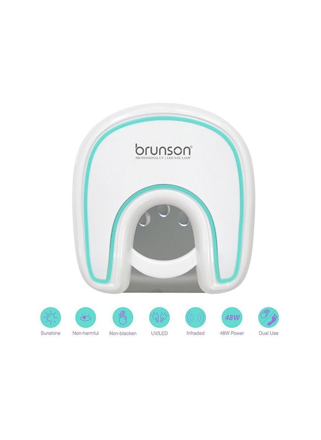 brunson UV Nail Curing Lamp, 48W Star Pro Dual  UV Nail Lamp for Fingernail Toenail Gel Nails Polish  UV LED Nail Dryer LCD Display UV Light for Nail for Curing Gel Polish and Polygel Nails, Manicure Nail Art  - Image 4
