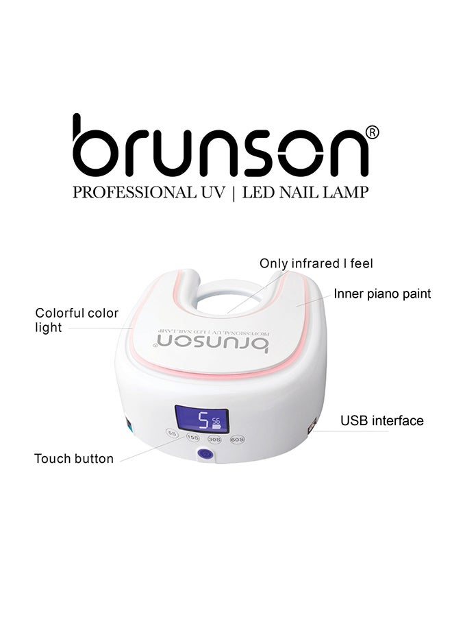 brunson UV Nail Curing Lamp, 48W Star Pro Dual  UV Nail Lamp for Fingernail Toenail Gel Nails Polish  UV LED Nail Dryer LCD Display UV Light for Nail for Curing Gel Polish and Polygel Nails, Manicure Nail Art  - Image 2