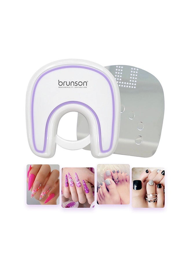 brunson UV Nail Curing Lamp, 48W Star Pro Dual  UV Nail Lamp for Fingernail Toenail Gel Nails Polish  UV LED Nail Dryer LCD Display UV Light for Nail for Curing Gel Polish and Polygel Nails, Manicure Nail Art  - Image 5