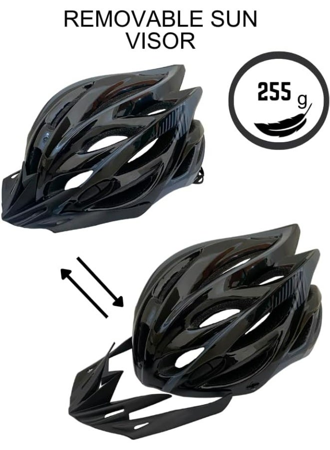 RALLY BICYCLE Helmet for Cycling, Scooter, E-Bike, Unisex, Adjustable Size, Removable Sun Visor, Comfortable Fit - Image 3