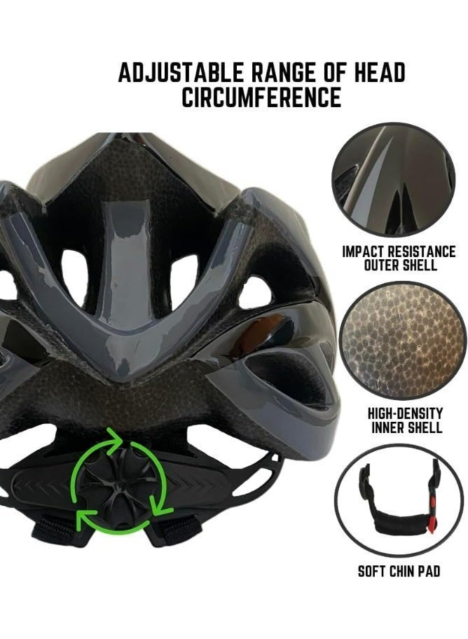 RALLY BICYCLE Helmet for Cycling, Scooter, E-Bike, Unisex, Adjustable Size, Removable Sun Visor, Comfortable Fit - Image 2