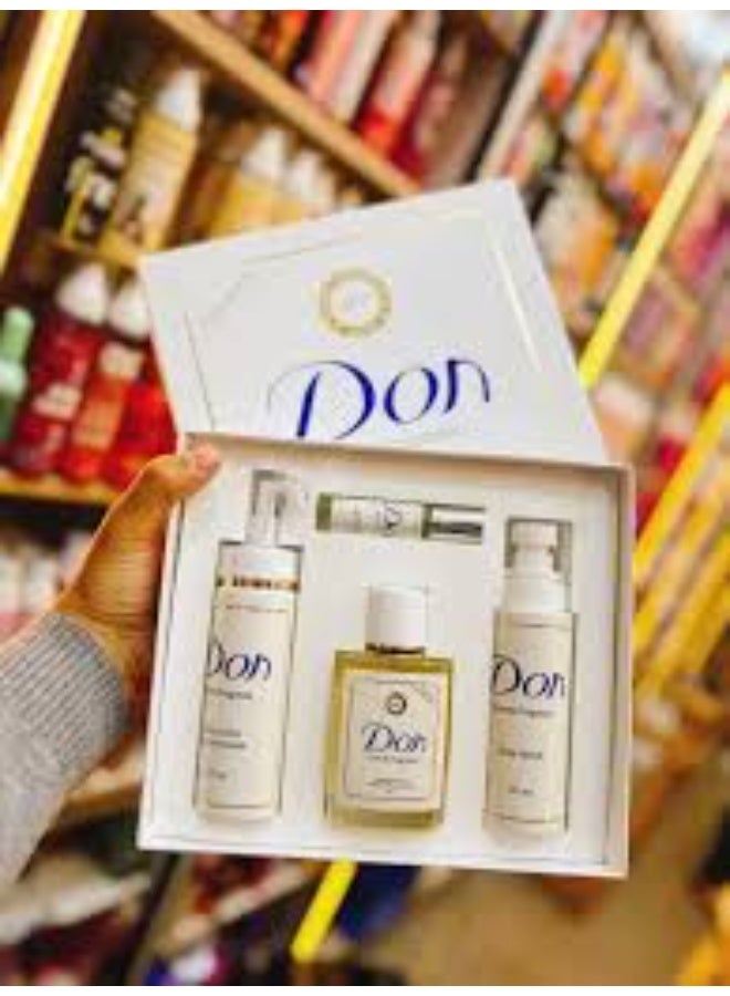 دون Don Complete Body & Fragrance Set (Perfume + Body Splash + Body Oil + Lotion) - Image 1