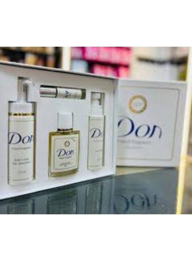 دون Don Complete Body & Fragrance Set (Perfume + Body Splash + Body Oil + Lotion) - Image 3