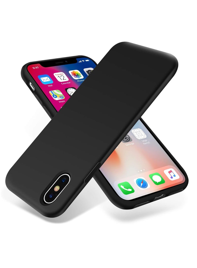 MIGOFAST Liquid Silicone Gel Cover with Full Body Protection Anti-Scratch Shockproof Case Compatible with iPhone X/XS - Image 1