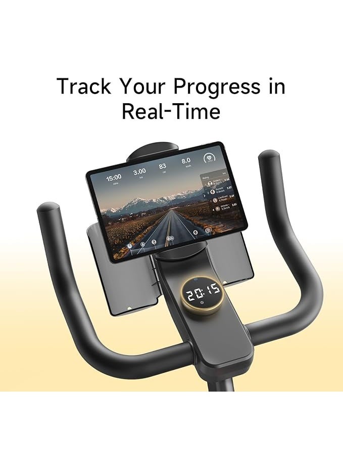 KINGSMITH Kingsmith Sprint Bike PB08S | Silent Stationary Bike Indoor Cycling Bike for home Gym Cardio with Readable Magnetic Resistance with Tablet Holder | Black  - Image 3