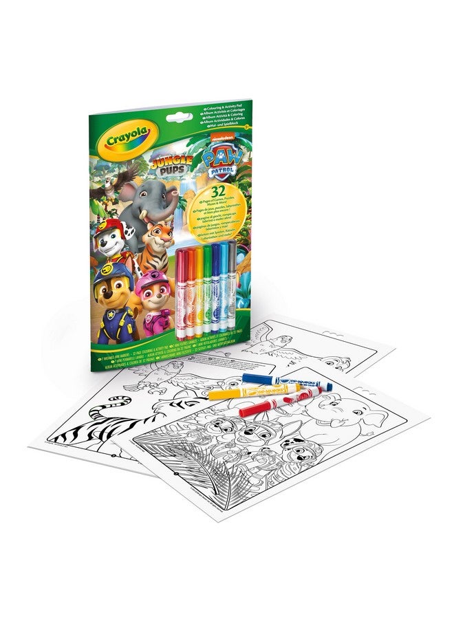 Crayola دفتر تلوين ونشاط باو باترول من كرايولا، 32 صفحة و7 أقلام تلوين - Image 1