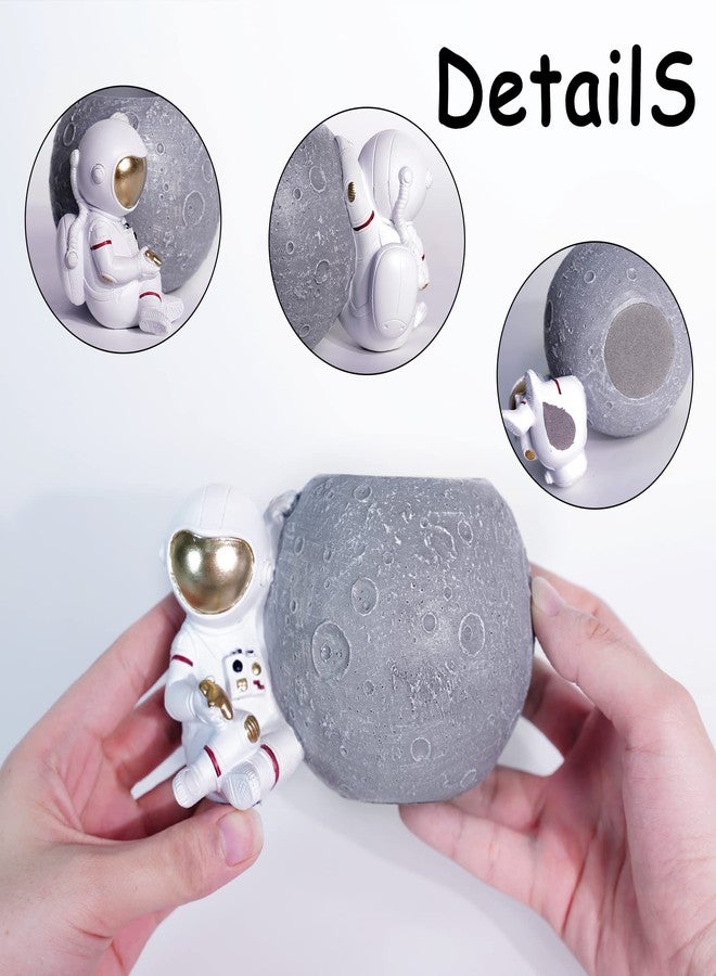Kimdio Pen Holder, Astronaut Stand for Desk Pencil Holder, Resin Desk Organizer Decorative Accessories Ideal Gift for Office, Classroom, Home - Image 4