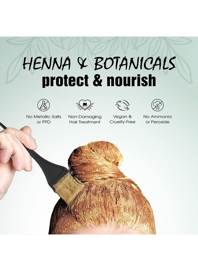 Light Mountain - Light Mountain Henna Hair Color & Conditioner, Auburn - Organic Henna Leaf Powder, Pure Botanical Semi-Permanent Hair Color with Conditioning Benefits, 16 Oz - Image 1