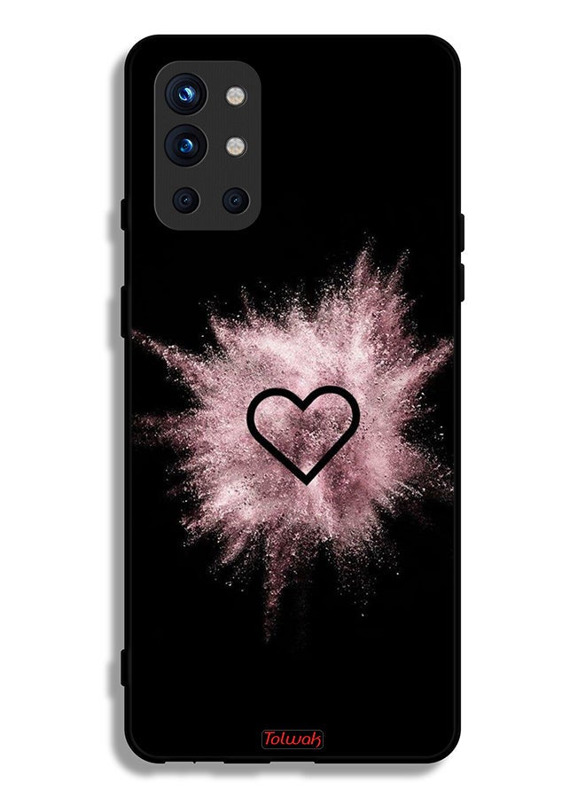 Tolwak OnePlus 9R 5G Protective Case Cover Heart On Glitters - Image 2