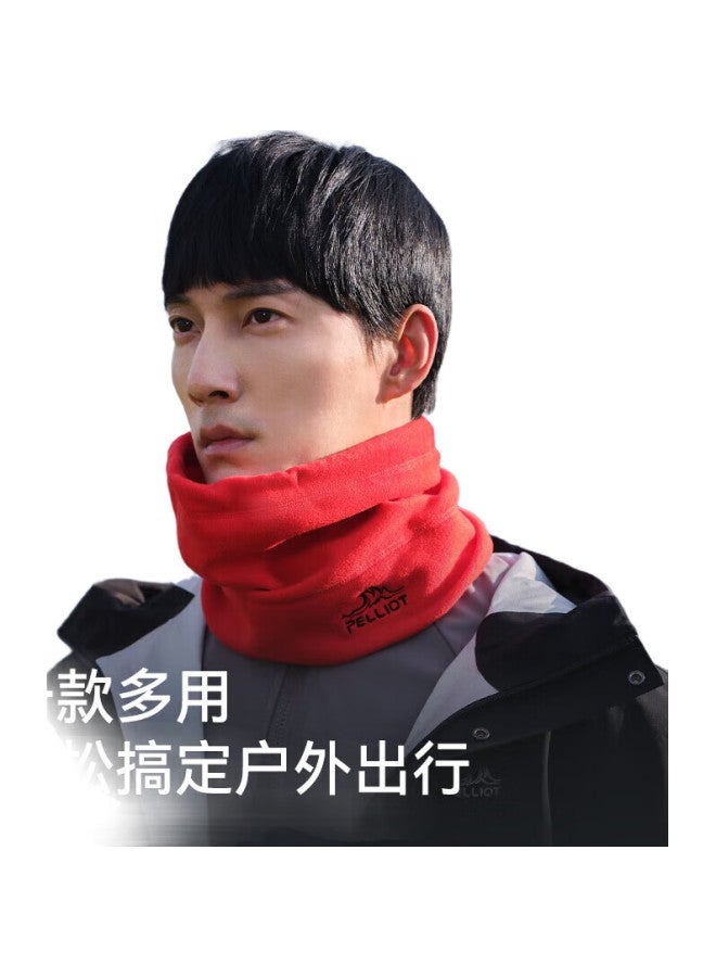 PELLIOT Outdoor Fleece Hat, Sherpa Neck Gaiter, Windproof, Warm, Neck Protection, Skiing Cap, 16343453, Black - Image 2