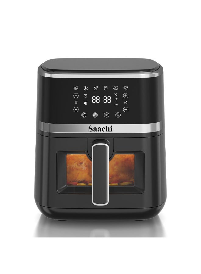 Saaachi Saachi Versatile 5.0L Air Fryer with 6 Pre-Set Programs, Adjustable Temperature, Non-Stick Basket & Overheat Protection for Healthy Cooking NL-AF-4795D-BK - Image 1