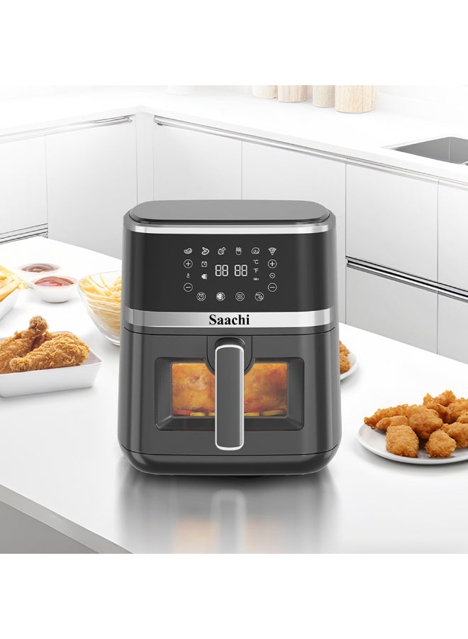 Saaachi Saachi Versatile 5.0L Air Fryer with 6 Pre-Set Programs, Adjustable Temperature, Non-Stick Basket & Overheat Protection for Healthy Cooking NL-AF-4795D-BK - Image 3