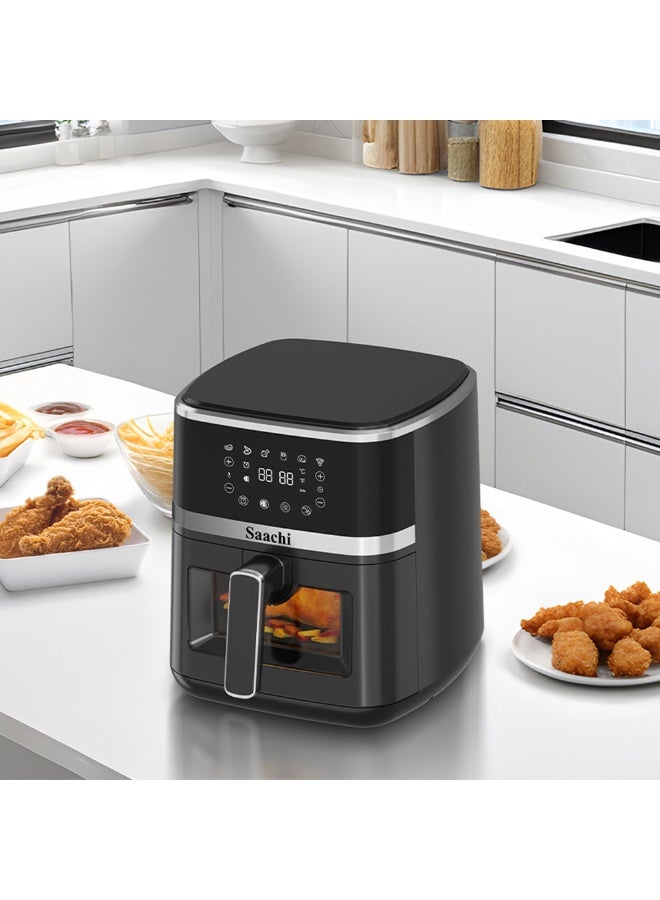 Saaachi Saachi Versatile 5.0L Air Fryer with 6 Pre-Set Programs, Adjustable Temperature, Non-Stick Basket & Overheat Protection for Healthy Cooking NL-AF-4795D-BK - Image 2