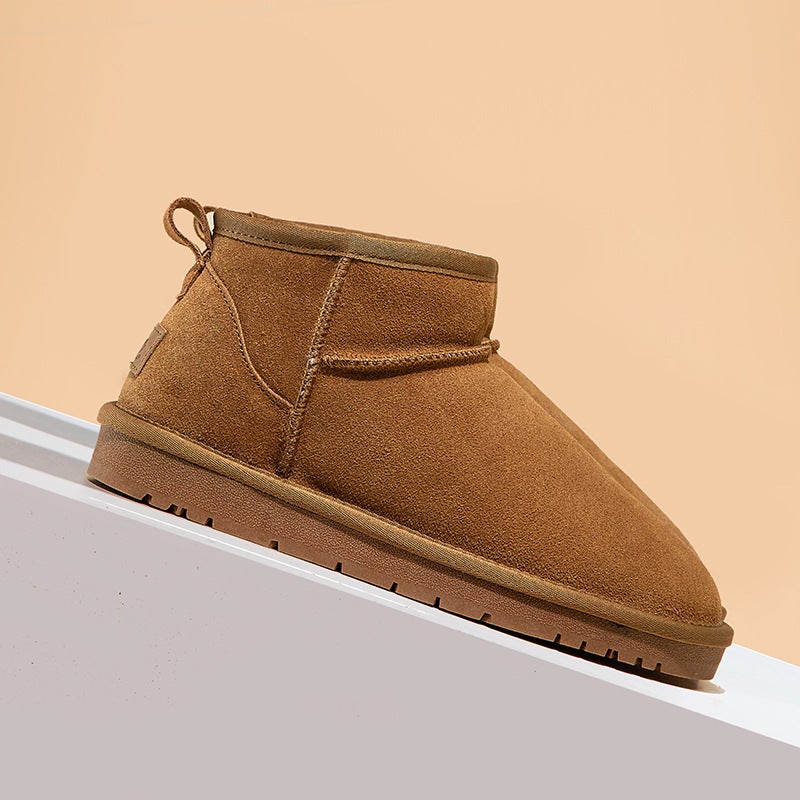 Women'S Snow Boots 2025 Winter New Style, Fleece-Lined, Thickened, Warm, Northeast-Style Large Cotton Shoes, Fashionable And Versatile, Plush Loafers - Image 3